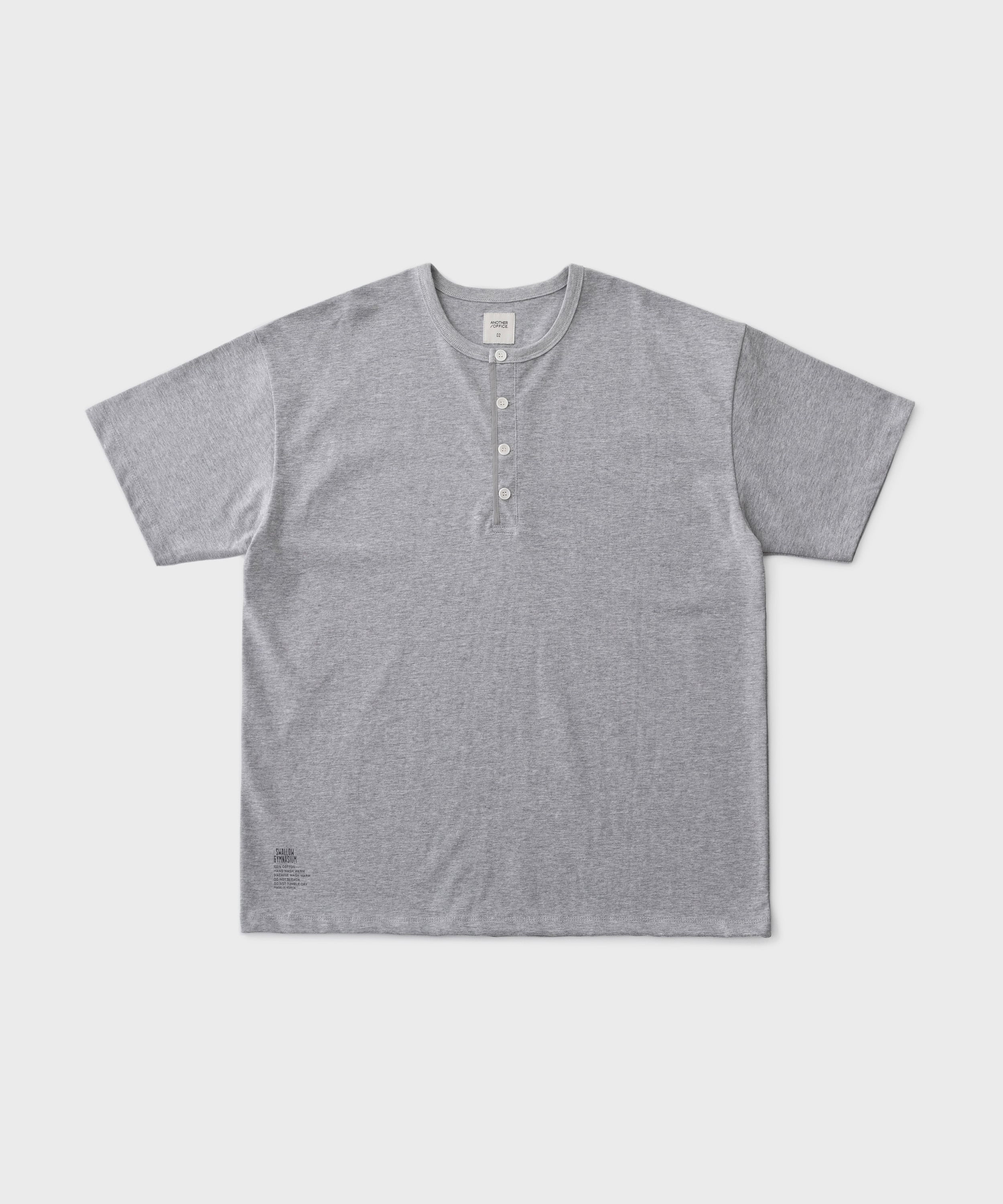 French Henryneck T (Heather Gray)