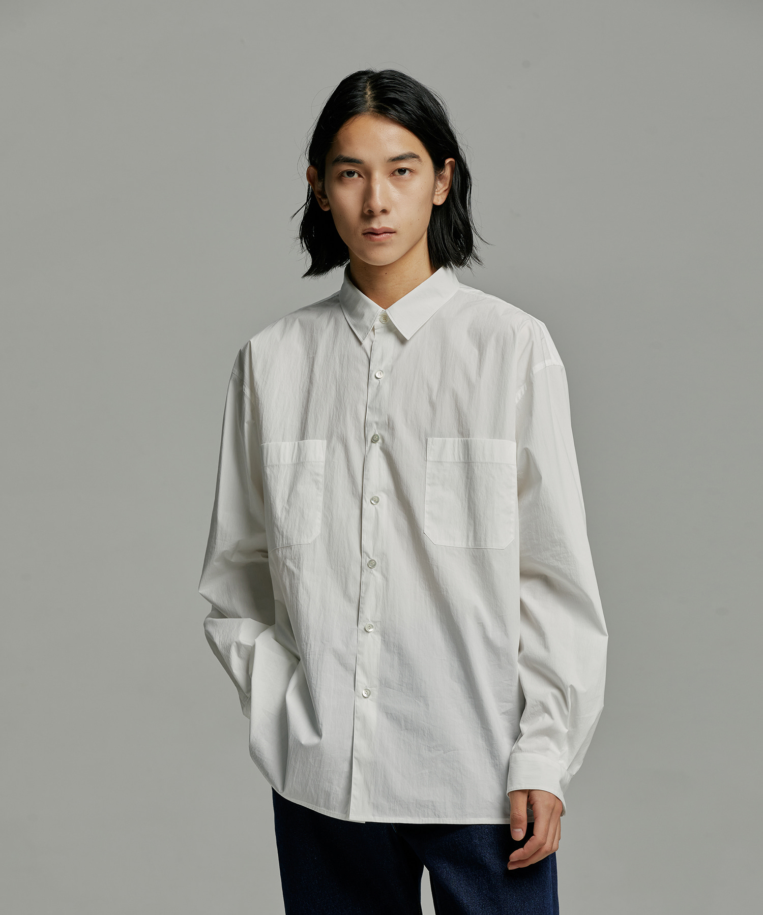 22AW Comfy Oversized Shirt (Off White)