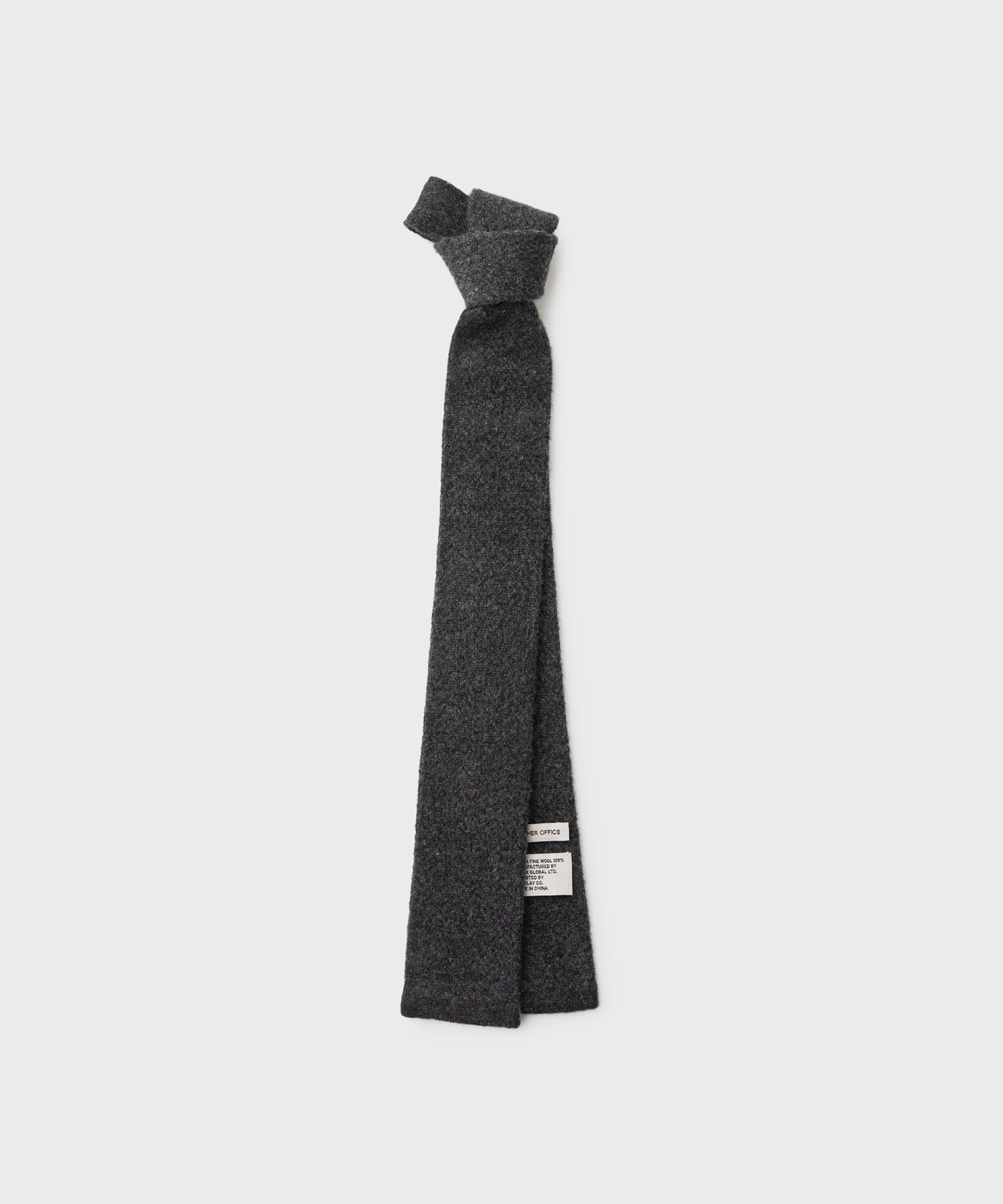 22AW CRAFT KNIT-TIE (Charcoal)