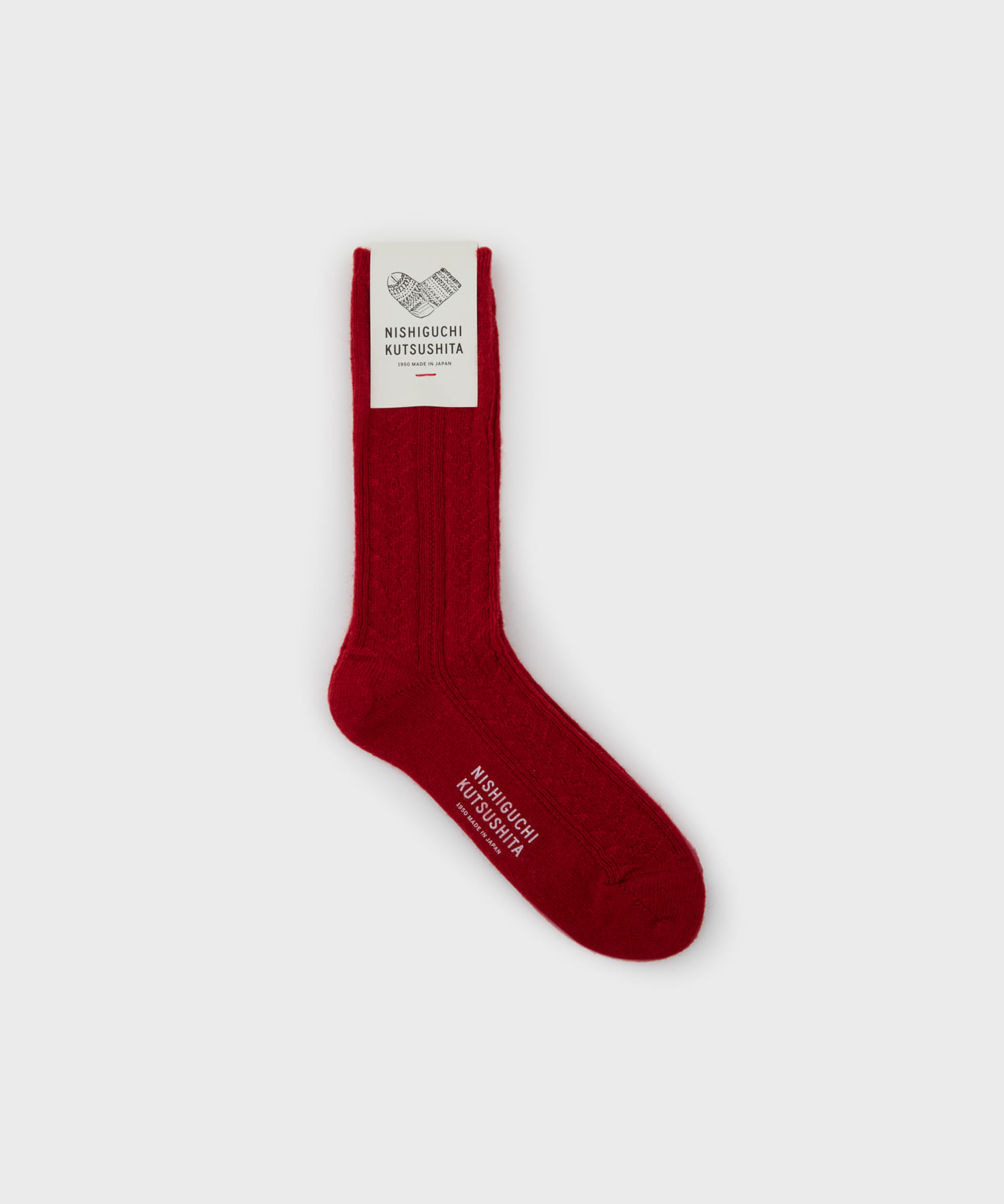 Alpaca Wool Socks (Red)