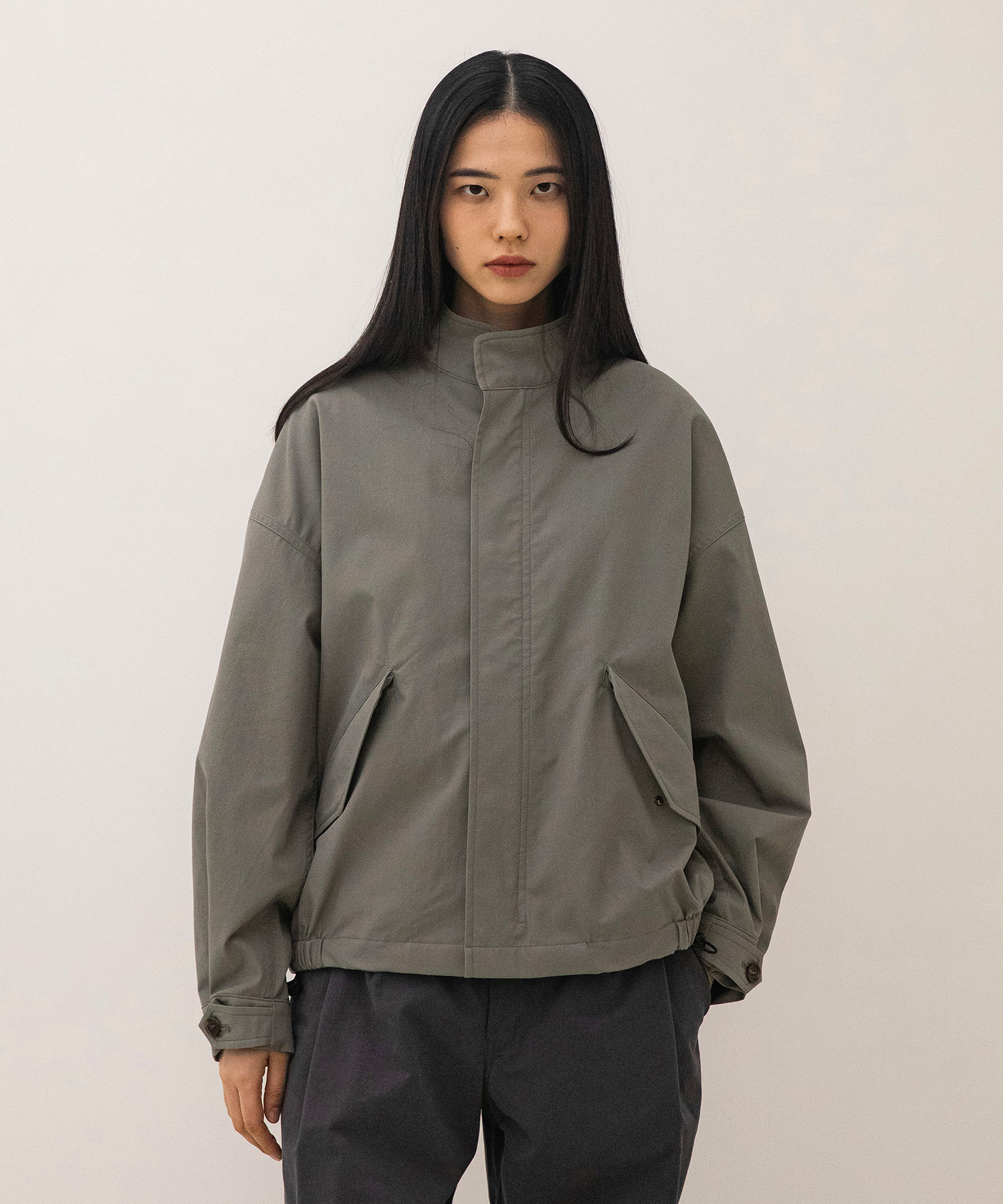 23SS Women Neo Short Mods Jacket (Smoky Olive)