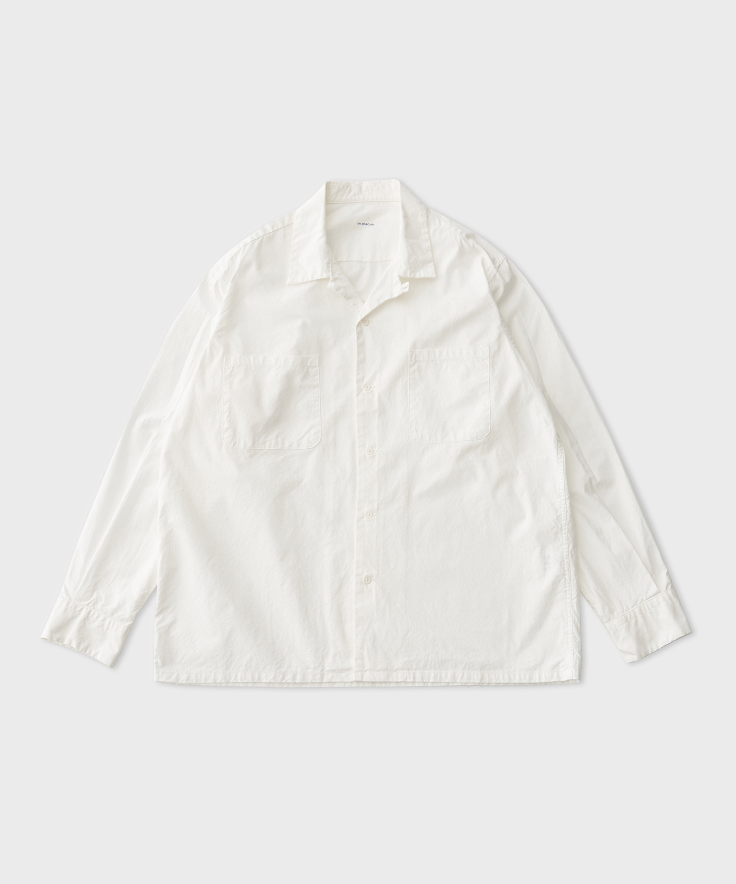 Open Collar Shirt (White)