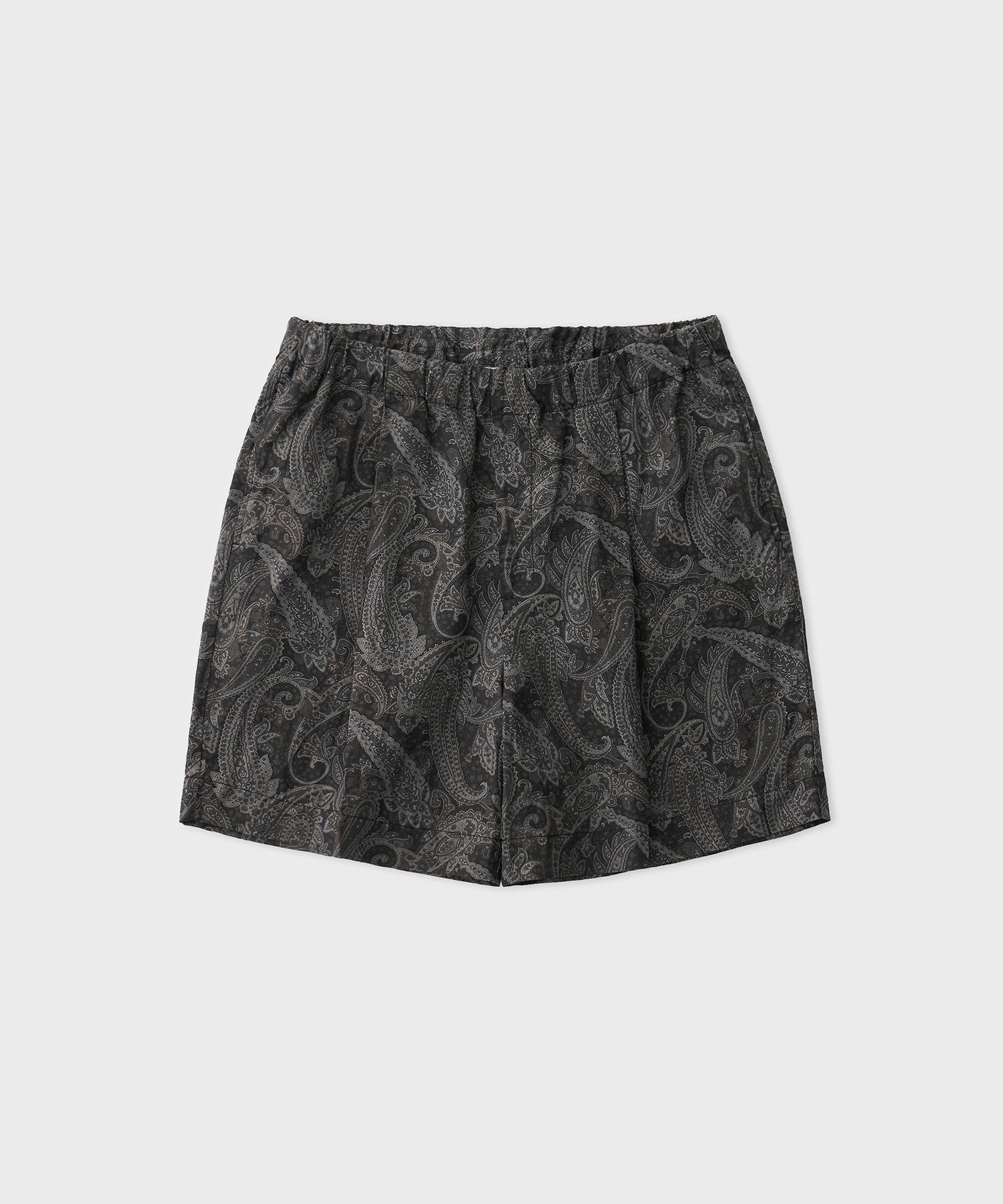 Paisley Baggy Shorts (Gray)