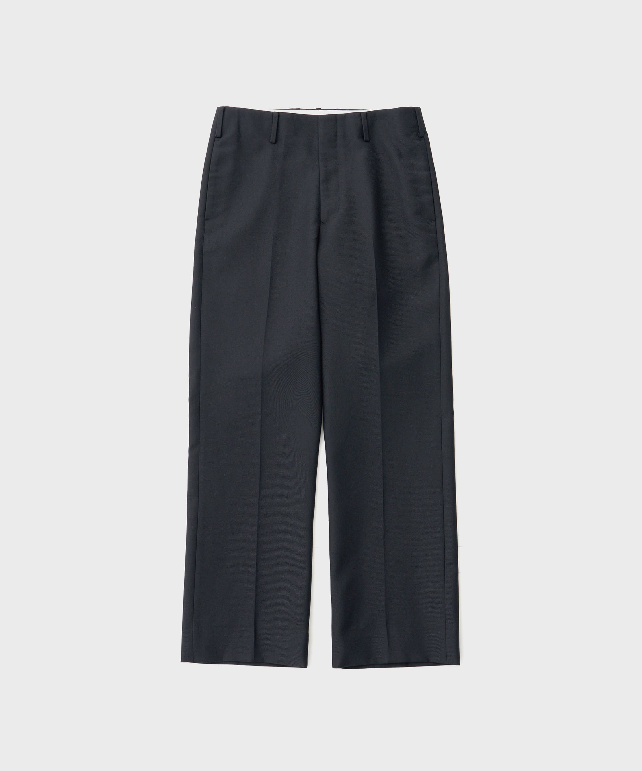 Flat Waist Trousers (Navy)