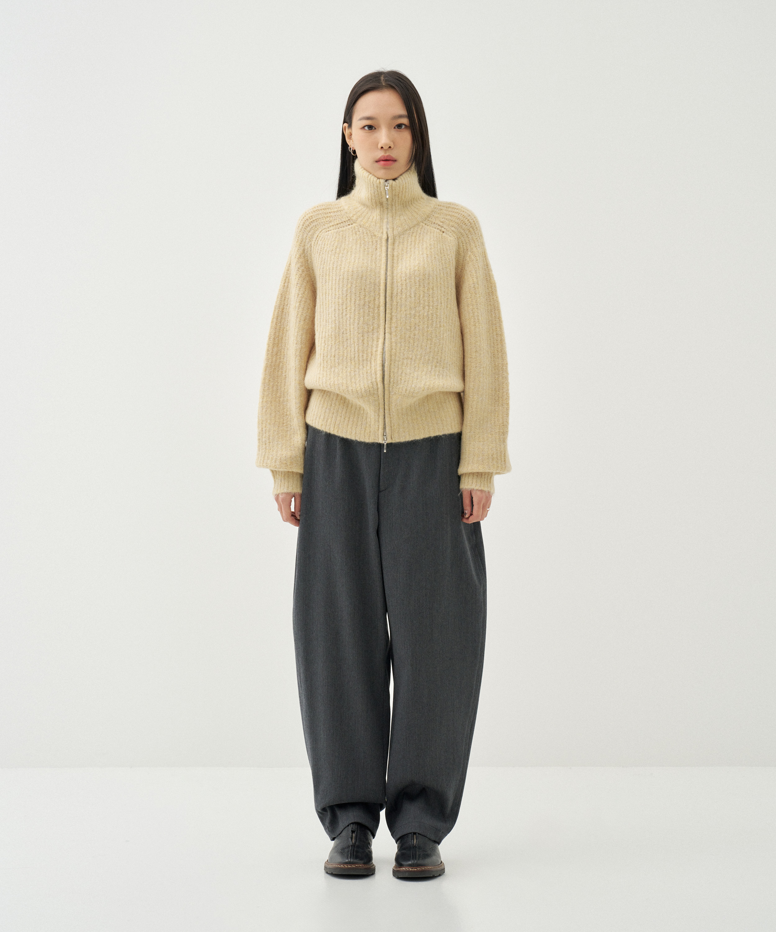 Cropped Drivers Knit (Yellow)