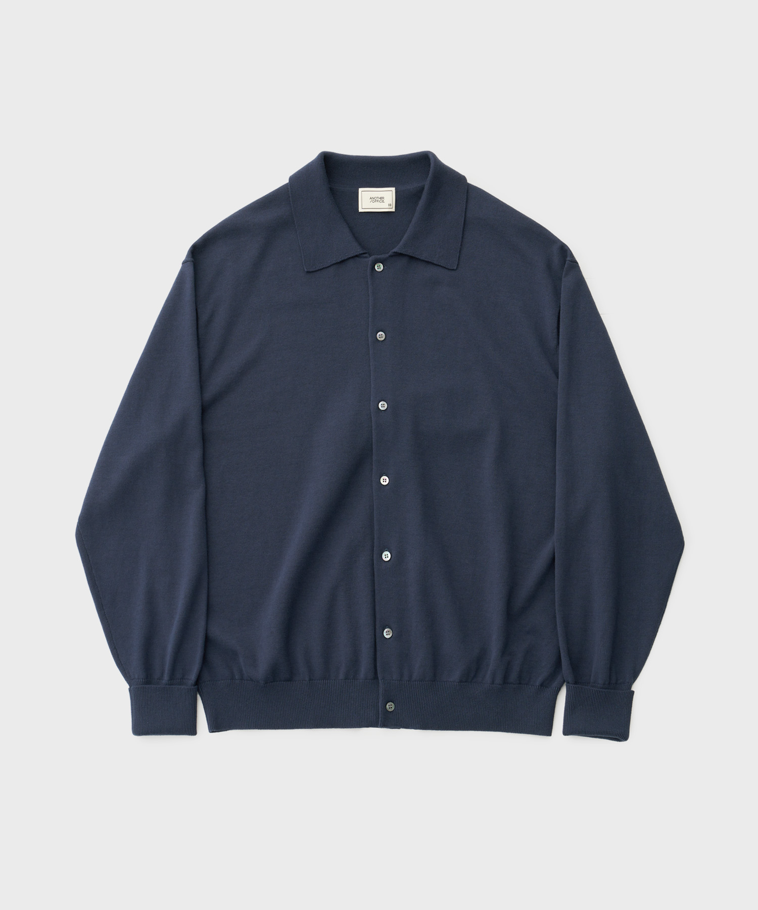 24SS Scape Knit Polo Cardigan (Deep Navy)