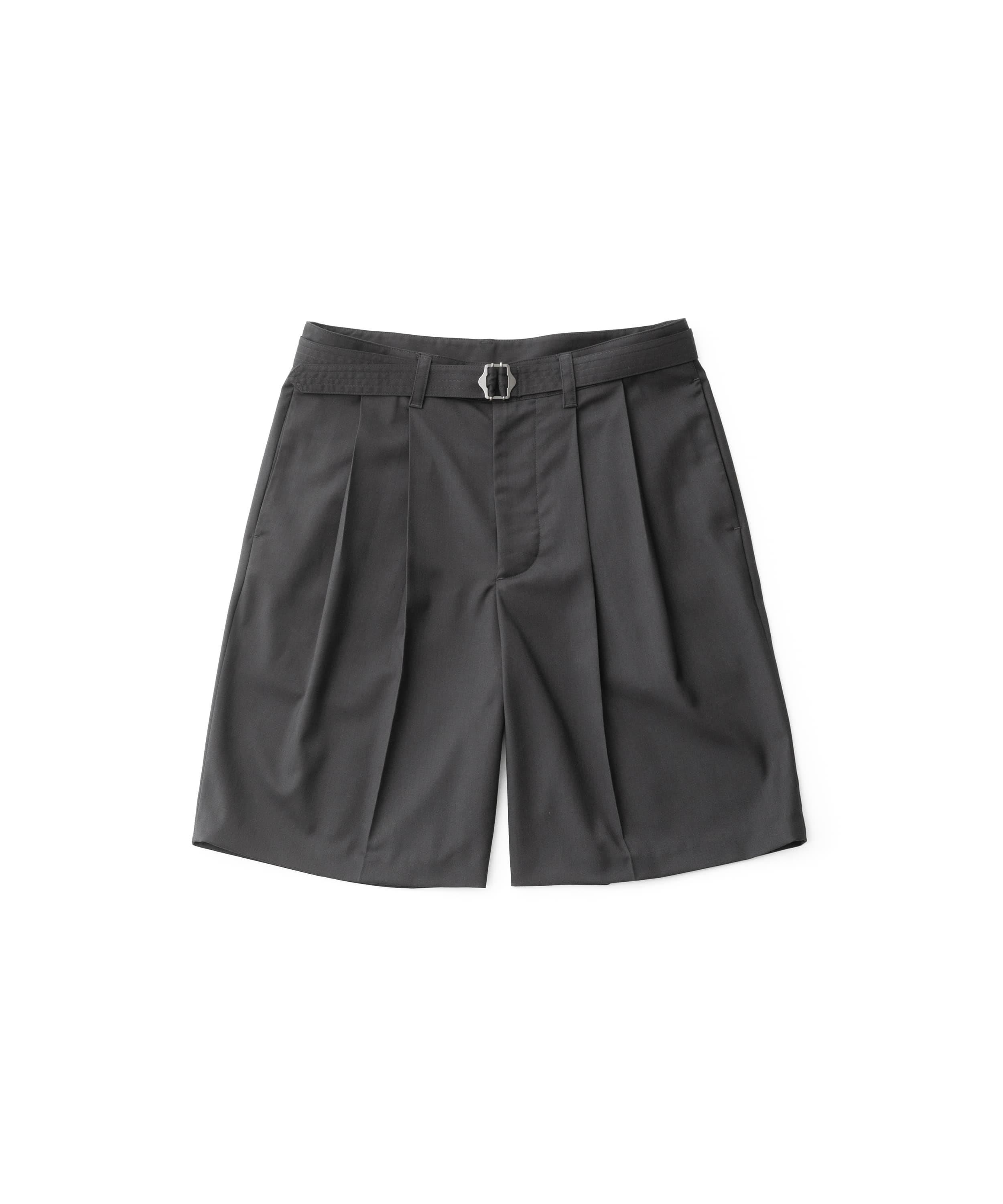 22SS Hemingway Belted Shorts (Graphite)