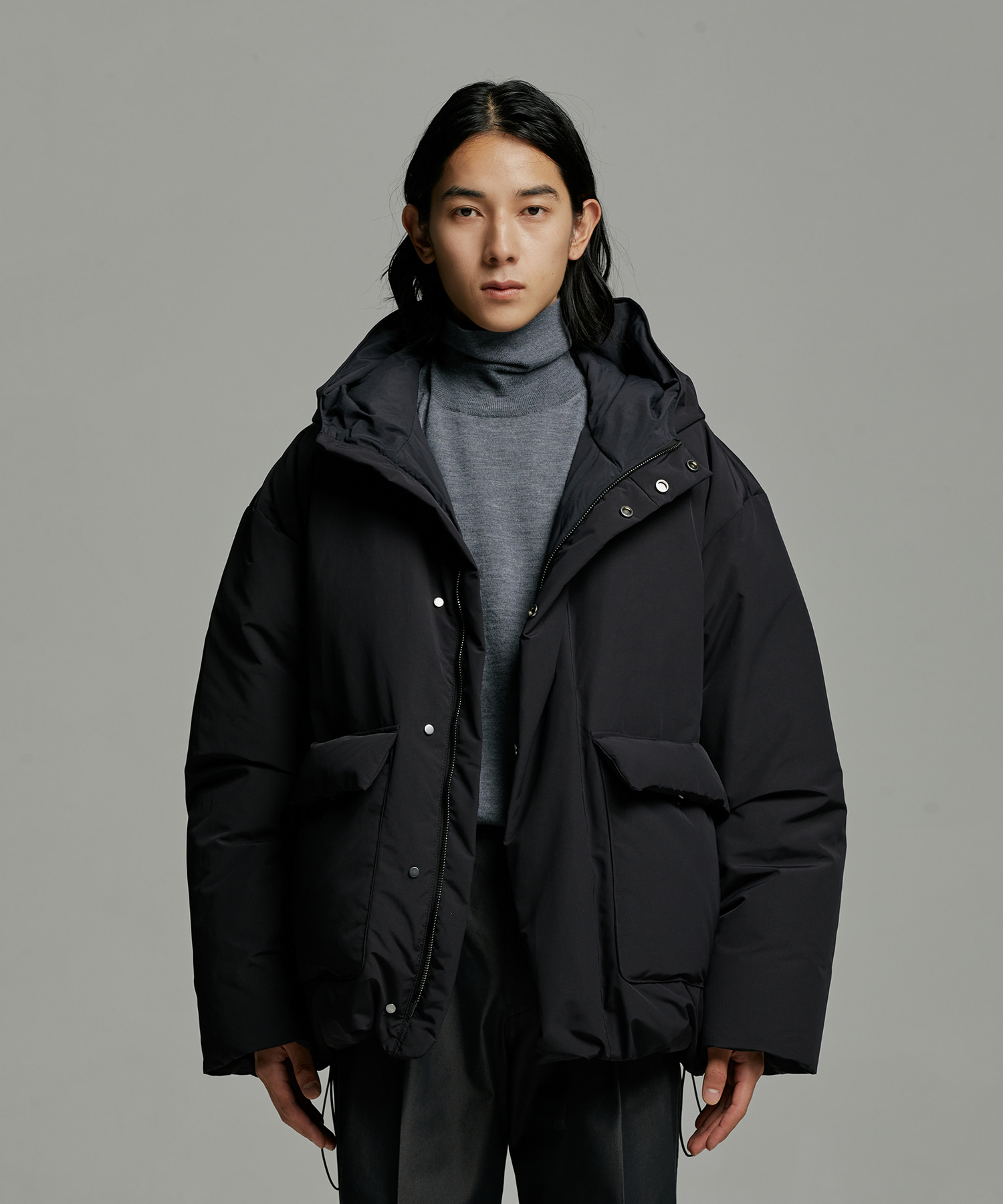 22AW 2ND Goose Down Parka (Almost Black)
