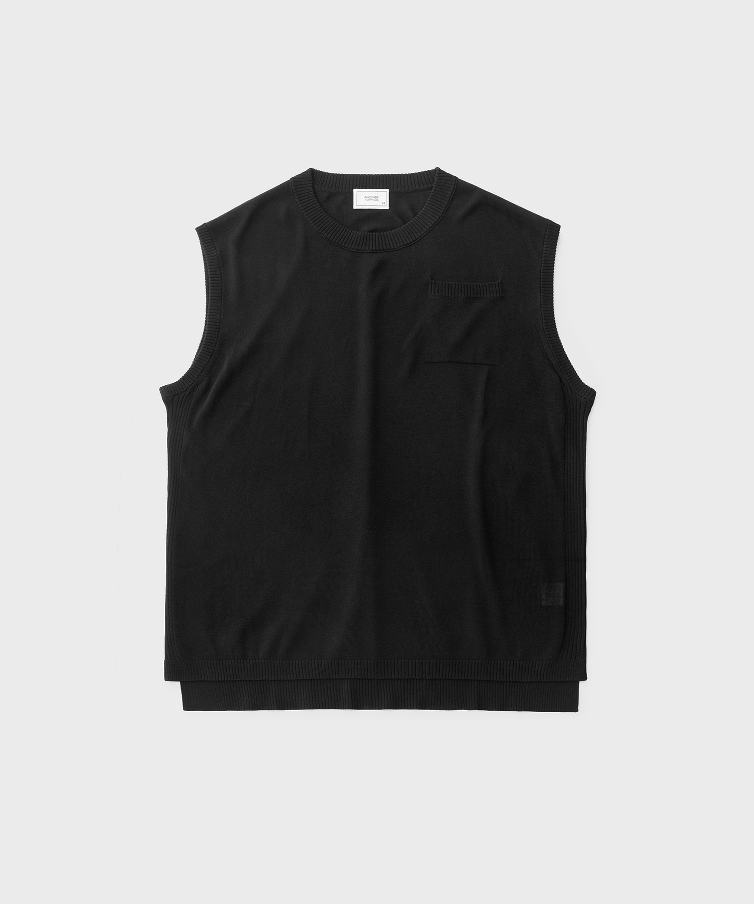 Layer Silk Vest (Black)