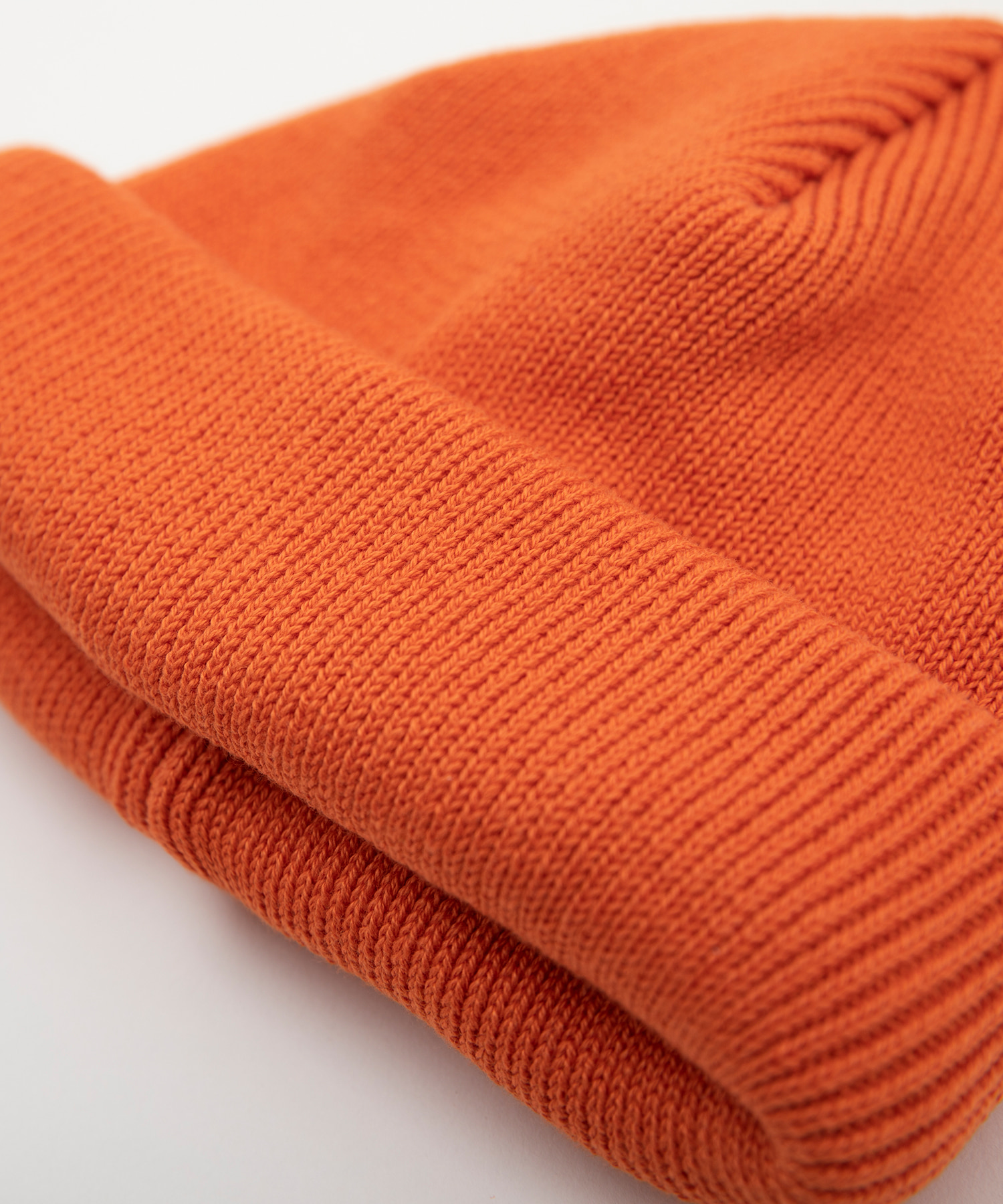 Roll Knit Cap (Orange)