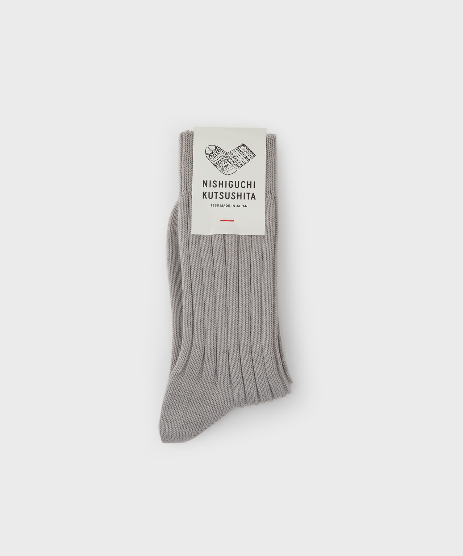 Egyptian Cotton Ribbed Socks (L.Gray)