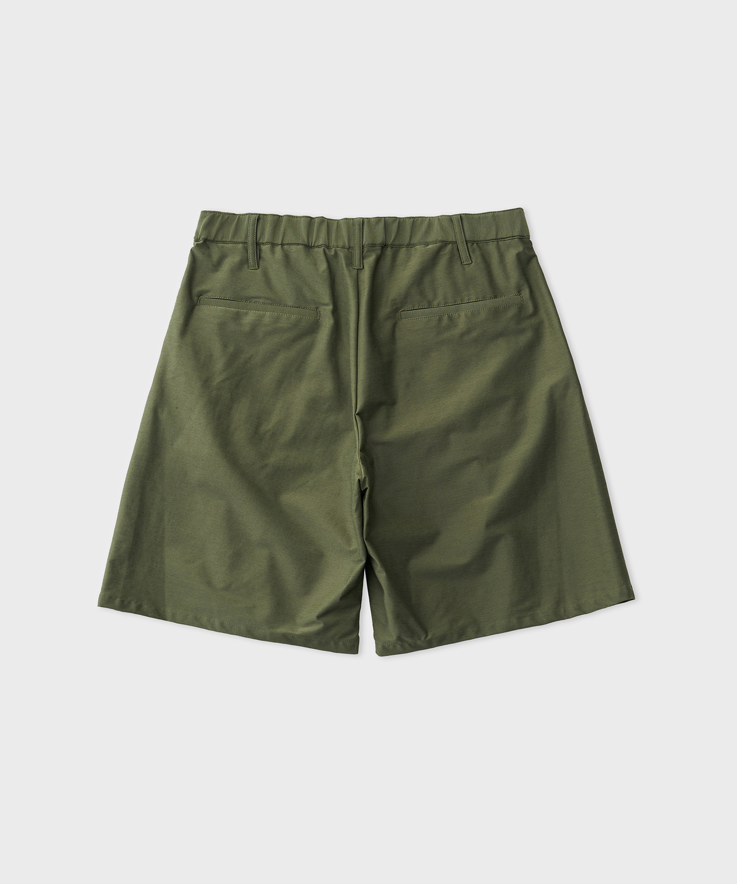 Typewriter High Gauge Jersey Tuck shorts (Military Green)