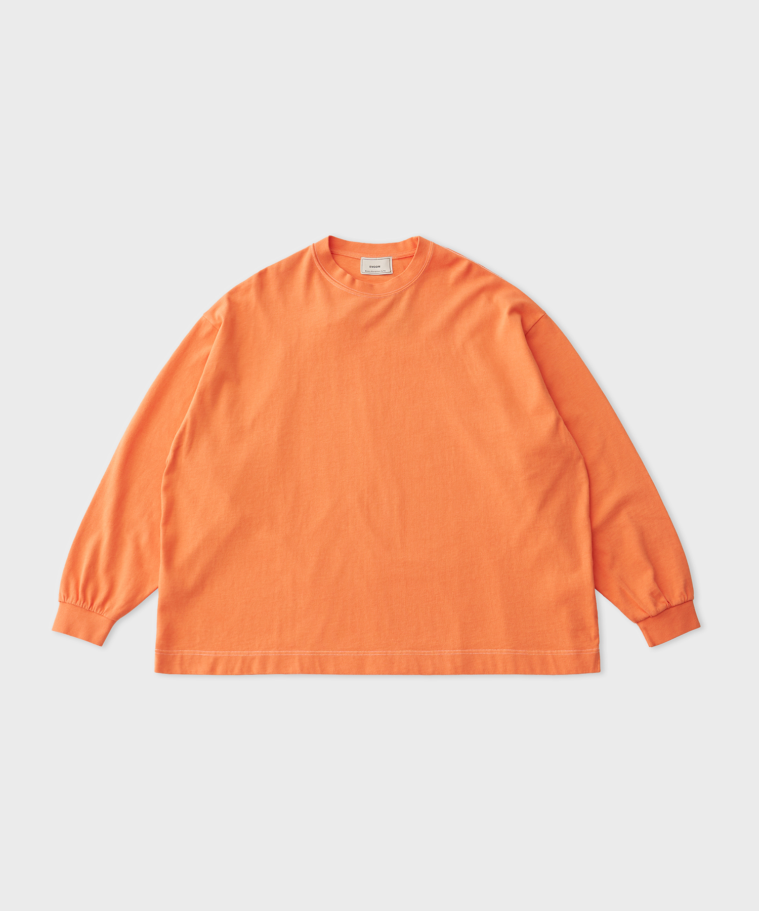 Garment Dyed Wide L/S Tee (Orange)