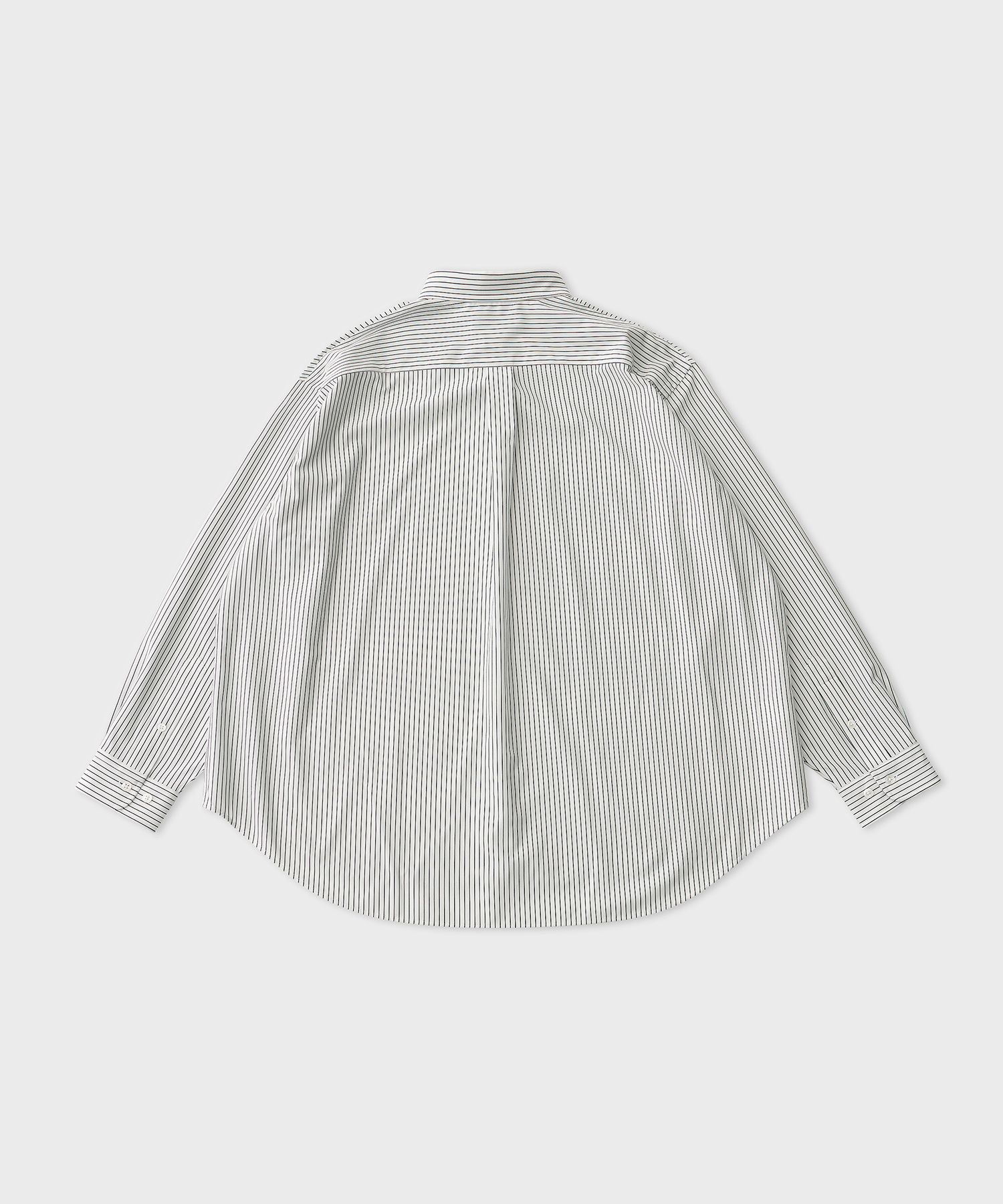 Pencil Stripe Dress Jersey Shirt (White Navy)