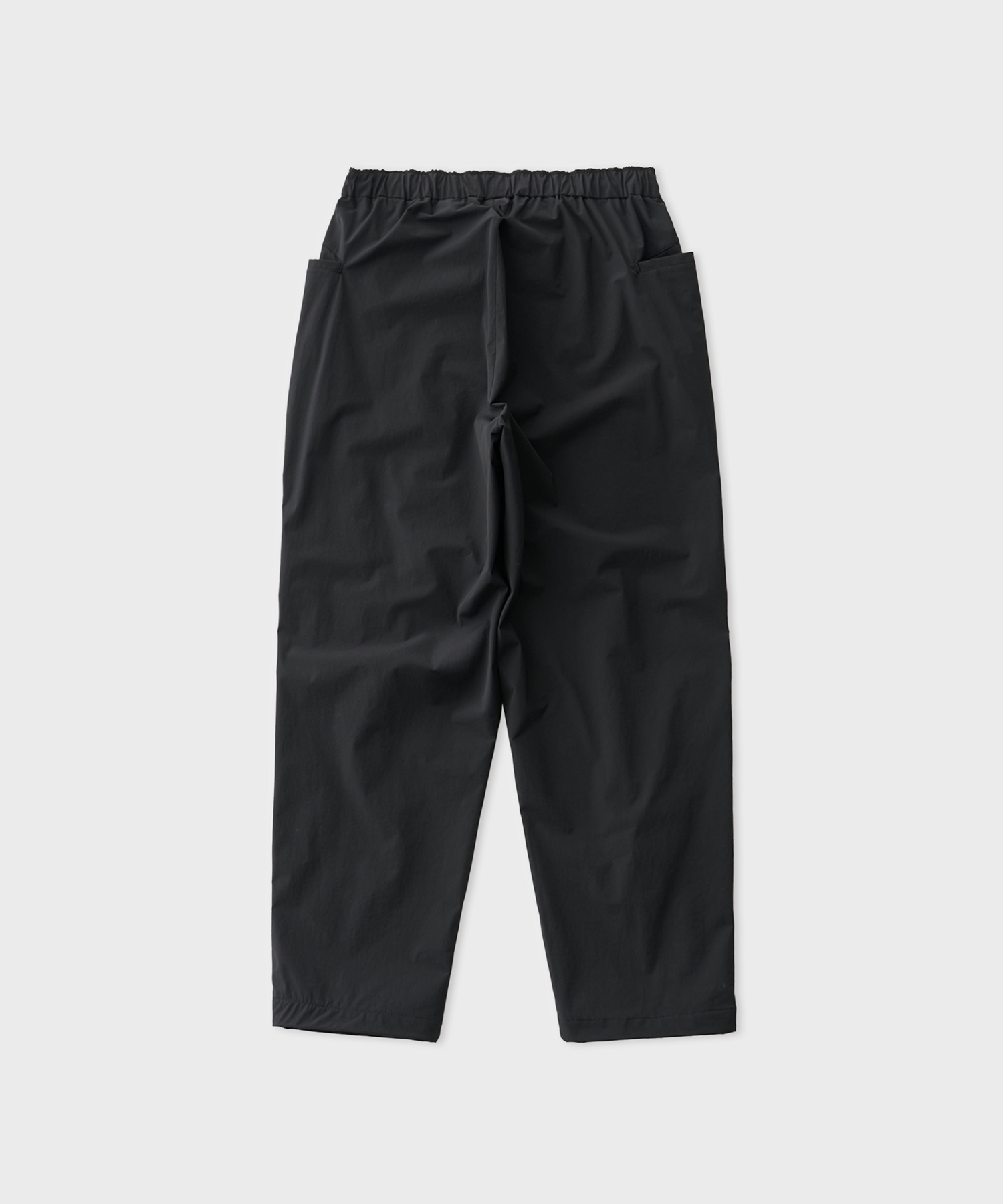 Wide Tapered Easy Pants (Black)