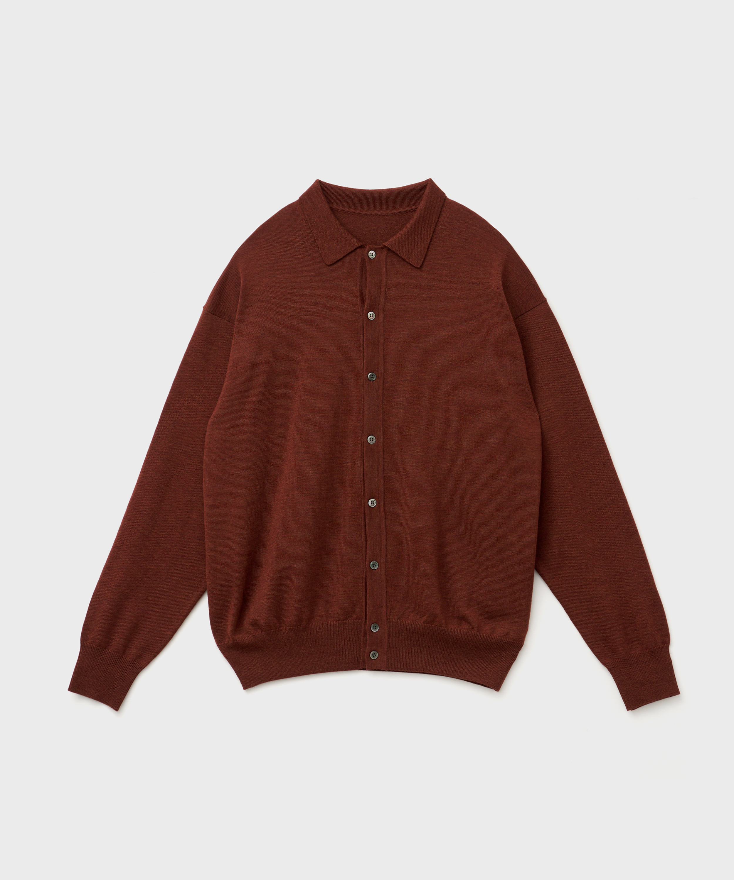 Knit Shirt L/S (Brown)