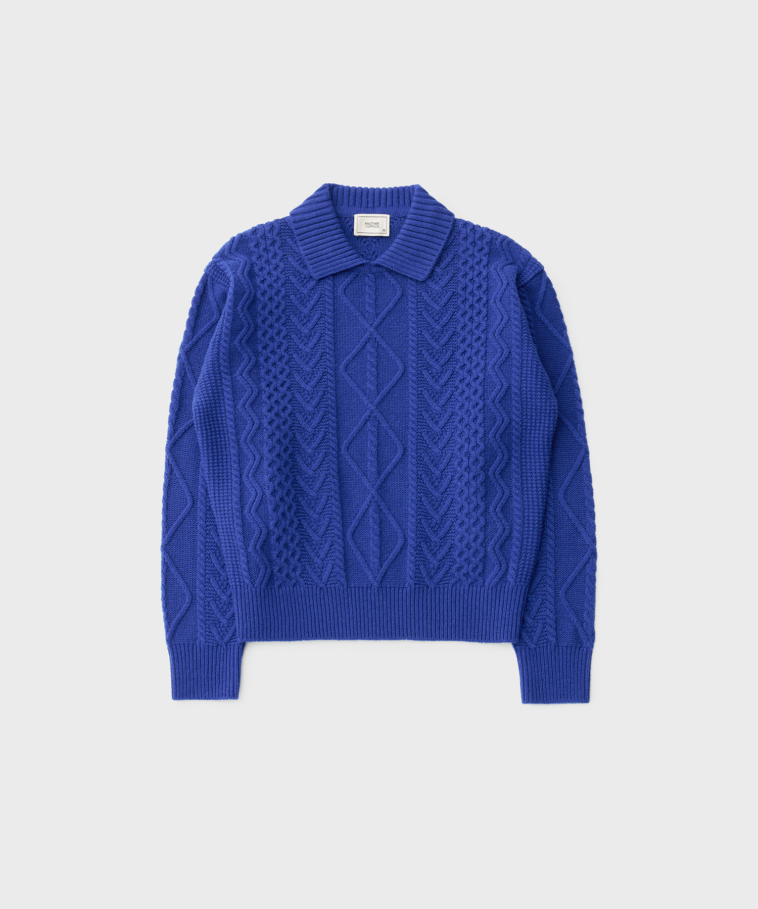 23AW Women Fisherman Cable Knit (Cobalt)