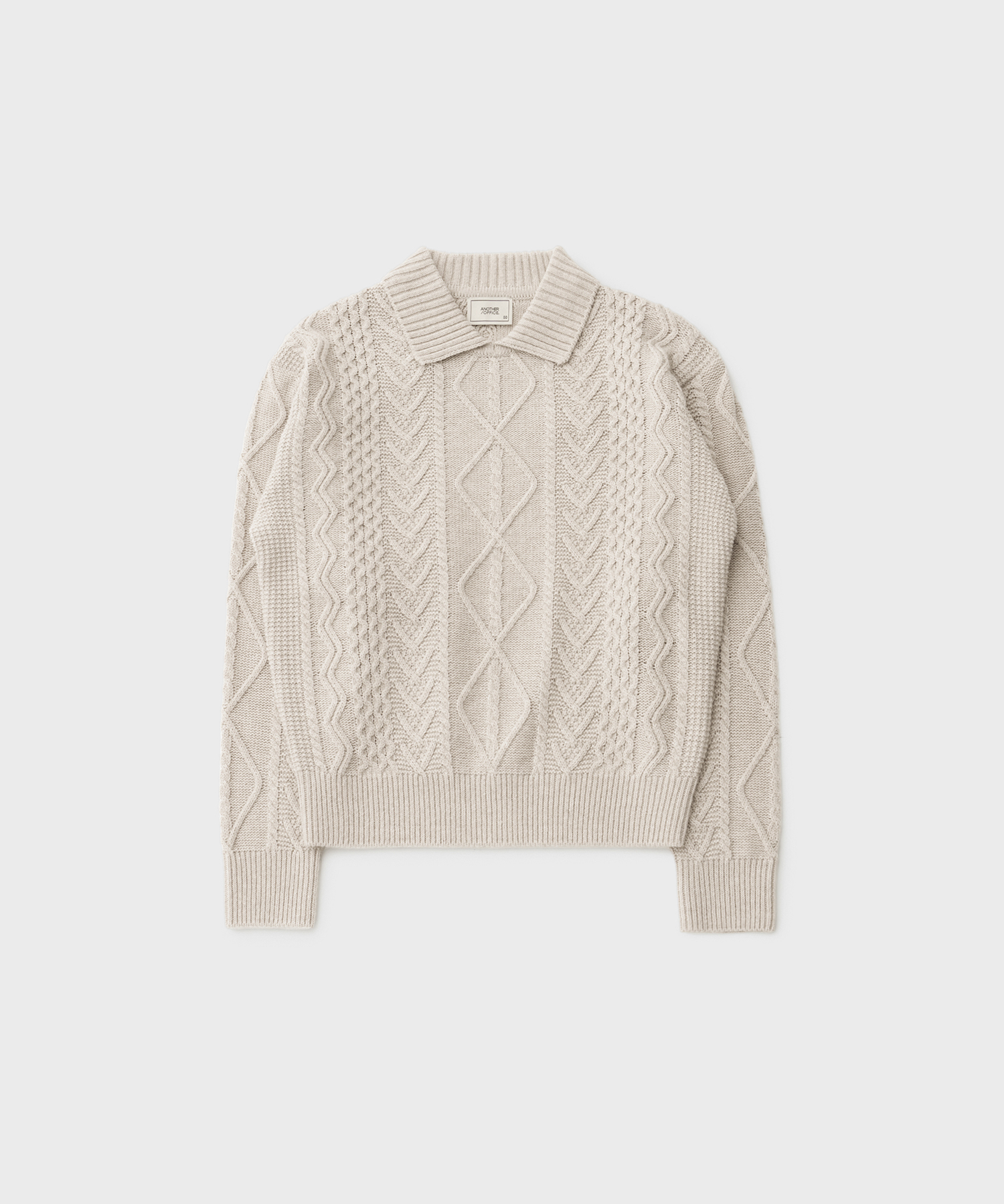 23AW Women Fisherman Cable Knit (Oatmeal)